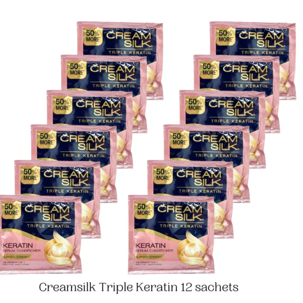 12 PCS CREAMSILK TRIPLE KERATIN RESCUE (10g)