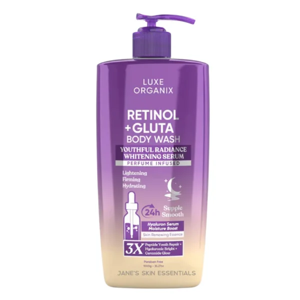 Luxe Organix Retinol + Gluta Youthful Radiance Body Wash 1000ml