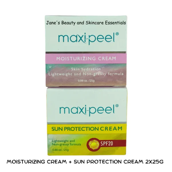 Maxi-Peel Moisturizing Cream 25g & Sun Protection Cream 25g
