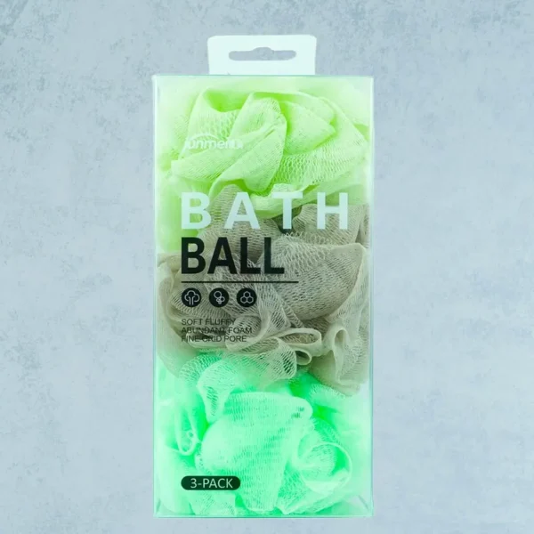 Jumei Bath Ball Sponge Loofah Box - 3pcs